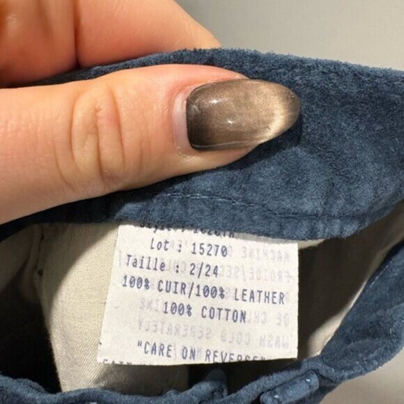 VINTAGE WOMANS  SKOTTS SUEDE LEATHER PANTS - Picture 7 of 7